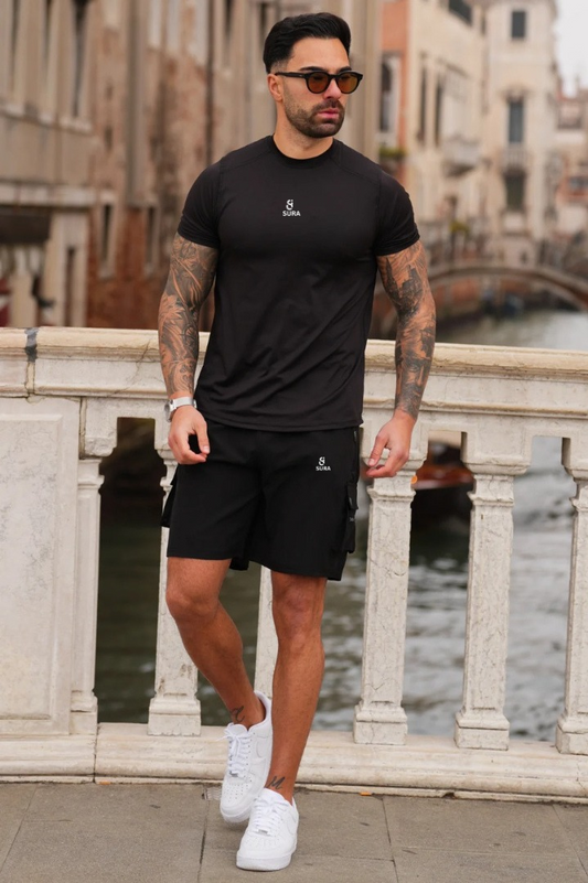 Raptor SpandexDry Tee Twinset - Black